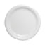 Bare Eco-forward Clay-coated Paper Dinnerware, Plate, 9" Dia, White, 500/carton