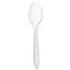 Impress Heavyweight Full-length Polystyrene Cutlery, Teaspoon, White, 1,000/carton