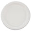 Bare Eco-forward Clay-coated Paper Dinnerware, Plate, 8.5" Dia, White, 125/pack, 4 Packs/carton