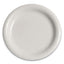 Bare Eco-forward Clay-coated Paper Dinnerware, Plate, 8.5" Dia, White, 125/pack, 4 Packs/carton