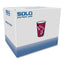 Paper Hot Drink Cups In Bistro Design, 8 Oz, Maroon, 500/carton
