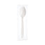 Reliance Mediumweight Cutlery, Teaspoon, Individually Wrapped, White, 1,000/carton