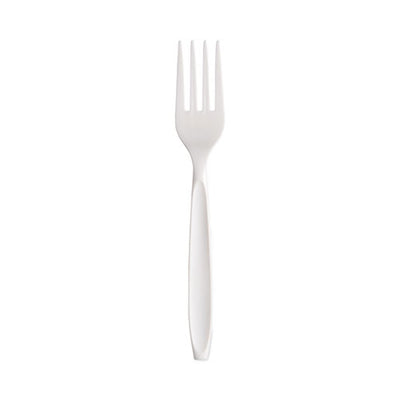 Reliance Mediumweight Cutlery, Fork, White, 100/box, 1,000/carton