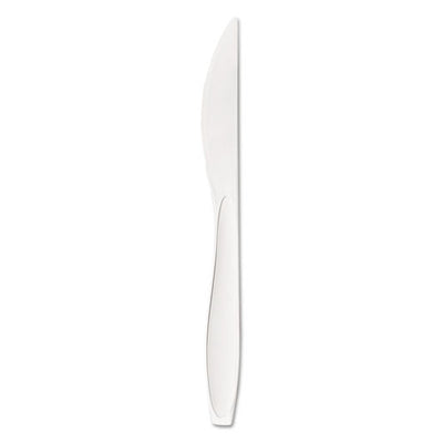 Reliance Mediumweight Cutlery, Standard Size, Knife, Bulk, White, 1,000/carton