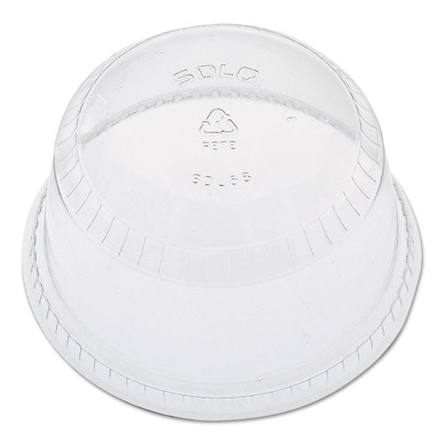 Soloserve Dome Cup Lids, Fits 5 Oz To 8 Oz Containers, Clear, 50/pack 20 Packs/carton