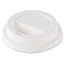 Traveler Dome Hot Cup Lid, Fits 8 Oz Cups, White, 100/pack, 10 Packs/carton