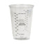 Plastic Medical And Dental Cups, 10 Oz, Clear, Graduated, 50/bag, 20 Bags/carton