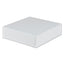 White One-piece Non-window Bakery Boxes, 9 X 9 X 2.5, White, Paper, 250/carton