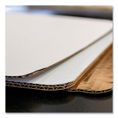 Bakery Bright White Cake Pad, Single Wall Pad, 1/4 Sheet, 10 X 14, White, Paper, 100/bundle
