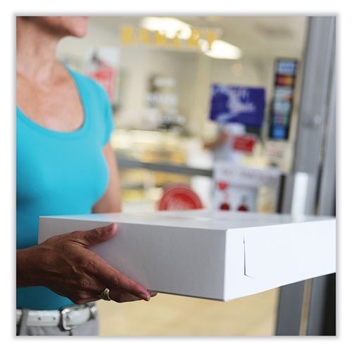 Bakery Boxes, 19 X 14 X 4, White, Paper, 50/carton