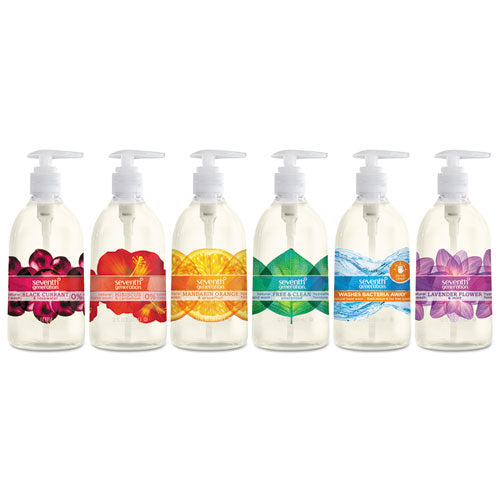Natural Hand Wash, Lavender Flower And Mint, 12 Oz Pump Bottle, 8/carton