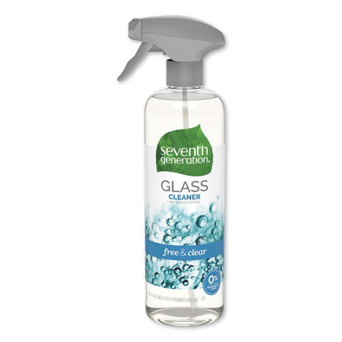 Natural Glass And Surface Cleaner, Sparkling Seaside, 23 Oz Trigger Spray Bottle, 8/carton