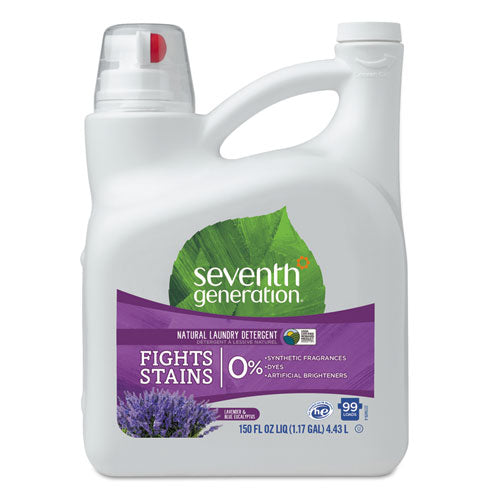Natural Liquid Laundry Detergent, Fragrance Free, 45 Oz Bottle, 6/carton