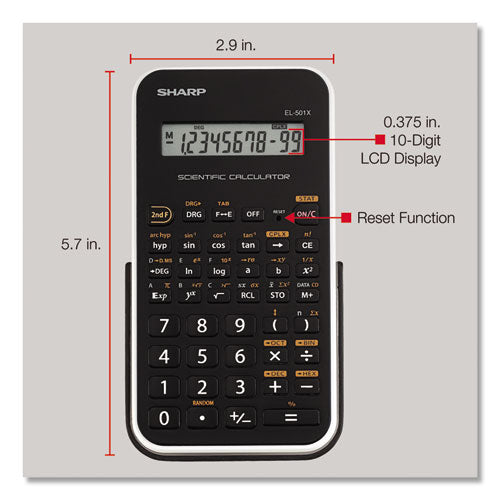 El-501xbwh Scientific Calculator, 10-digit Lcd