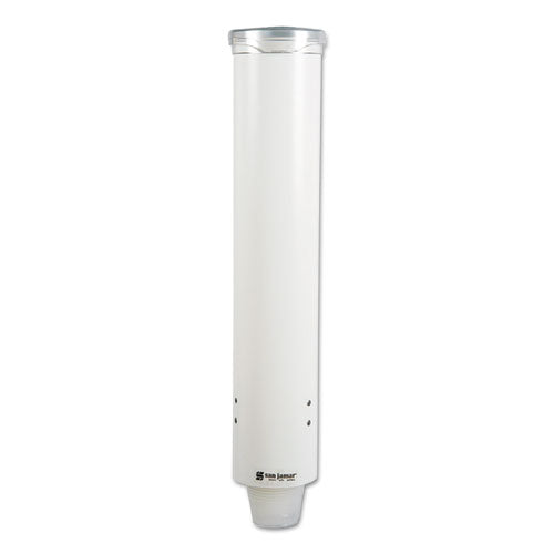 Large Pull-type Water Cup Dispenser, For 12 Oz Cups, Translucent Blue