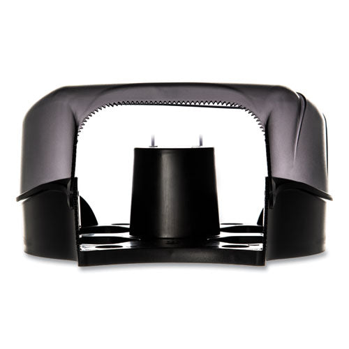 Single 9" Jumbo Tissue Dispenser, Oceans, 10.25 X 5.63 X 12, Transparent Black Pearl