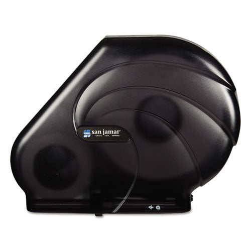 Oceans Reserva Jumbo Tissue Dispenser With Stub, 16.75 X 5.5 X 12.25, Black Pearl