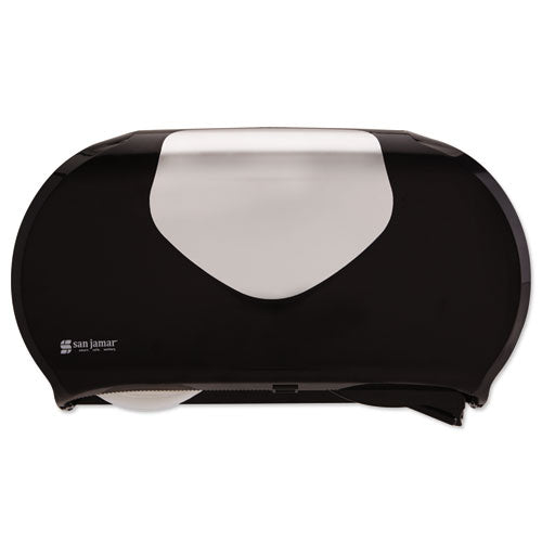 Twin 9" Jumbo Bath Tissue Dispenser, Summit, 19.25 X 6 X 12.25, Faux Stainless Steel