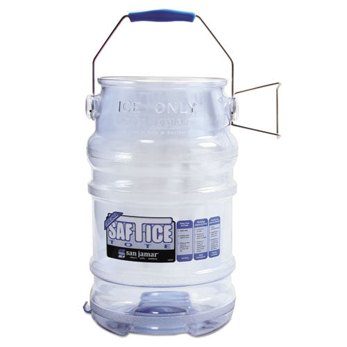Saf-t-ice Tote, 6 Gal, Transparent Blue