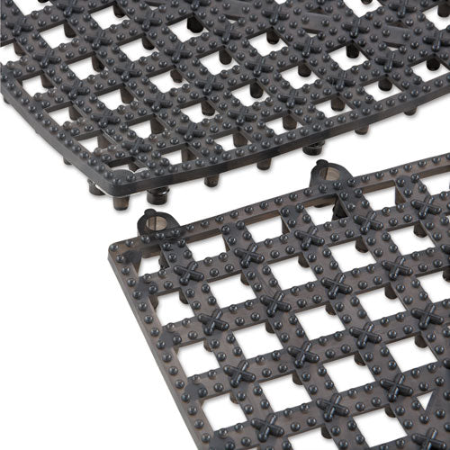 Versa-mat Bar-shelf Liner, Plastic, 12w X 12d X 0.25h, Black, 24/carton