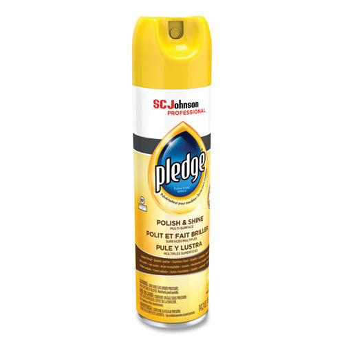 Furniture Polish, Lemon, 14.2 Oz Aerosol Spray, 6/carton