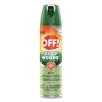 Deep Woods Dry Insect Repellent, 4 Oz Aerosol Spray, Neutral, 12/carton