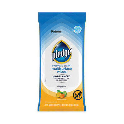 Multi-surface Cleaner Wet Wipes, Cloth, 7 X 10, Fresh Citrus, 25 Wipes