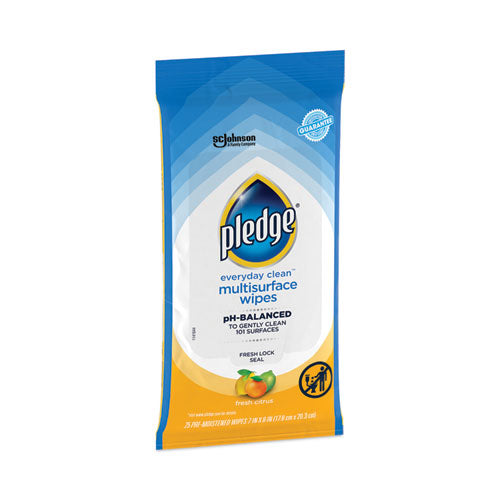 Multi-surface Cleaner Wet Wipes, Cloth, 7 X 10, Fresh Citrus, 25 Wipes