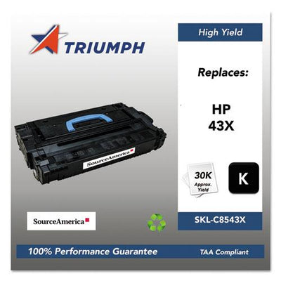 751000NSH0354 Remanufactured C8543X (43X) High-Yield Toner, 30,000 Page-Yield, Black