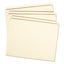 Reinforced Tab Manila File Folders, Straight Tabs, Letter Size, 0.75" Expansion, 11-pt Manila, 100/box