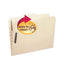 Poly Top Tab Fastener Folders, 0.75" Expansion, 2 Fasteners, Letter Size, Manila Exterior, 24/box