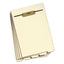 Stackable Folder Dividers With Fasteners, 1/5-cut Bottom Tab, 1 Fastener, Letter Size, Manila, 4 Dividers/set, 50 Sets