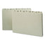 Alphabetic Top Tab Indexed File Guide Set, 1/5-cut Top Tab, A To Z, 8.5 X 14, Green, 25/set