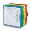 End Tab Poly Out Guides, Two-pocket Style, 1/3-cut End Tab, Out, 8.5 X 11, Red, 50/box