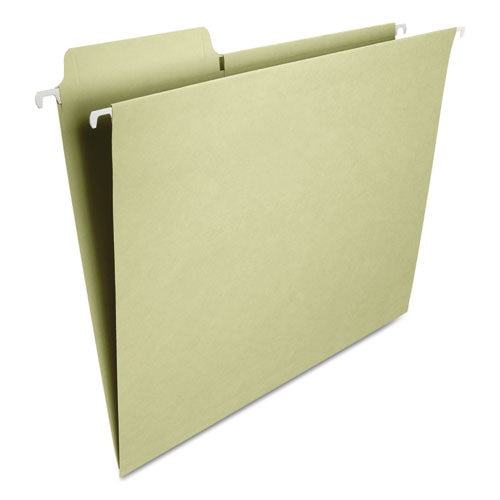Fastab Hanging Folders, Letter Size, 1/3-cut Tabs, Moss, 20/box