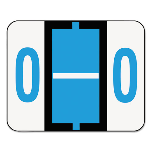 A-z Color-coded End Tab Filing Labels, O, 1 X 1.25, White, 500/roll