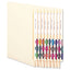 A-z Color-coded End Tab Filing Labels, P, 1 X 1.25, White, 500/roll