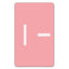 Alphaz Color-coded Second Letter Alphabetical Labels, I, 1 X 1.63, Pink, 10/sheet, 10 Sheets/pack