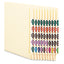 Numerical End Tab File Folder Labels, 3, 1 X 1.25, White, 500/roll