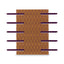 Safeshield Two-prong Fastener Base And Compressor Sets, 2" Capacity, 2.75" Center To Center, Purple, 50/box