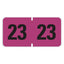 Yearly End Tab File Folder Labels, 23, 0.75 X 1.5, Purple, 500 Labels/roll