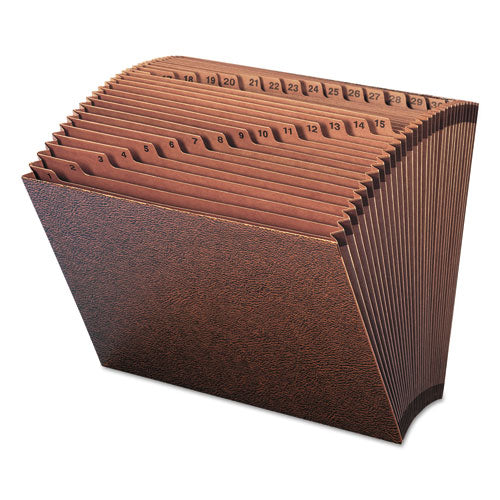 Tuff Expanding Open-top Stadium File, 31 Sections, 1/31-cut Tabs, Legal Size, Redrope