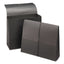 Extra-wide Expanding Wallets With Elastic Cord, 5.25" Expansion, 1 Section, Elastic Cord Closure, Letter Size, Black, 10/box