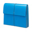 Extra-wide Expanding Wallets With Elastic Cord, 5.25" Expansion, 1 Section, Elastic Cord Closure, Letter Size, Navy Blue