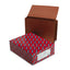 Redrope End Tab Wallets, 5.25" Expansion, 1 Section, Elastic Cord Closure, Straight Tabs, Letter Size, Redrope, 10/box