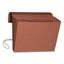 Extra-wide Expanding Wallets With Elastic Cord, 5.25" Expansion, 1 Section, Elastic Cord Closure, Letter Size, Redrope
