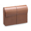 Classic Expanding Wallets, 3.5" Expansion, 1 Section, Elastic Cord Closure, Legal Size, Redrope