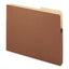 Redrope Drop Front File Pockets With 2/5-cut Guide Height Tabs, 1.75" Expansion, Letter Size, Redrope, 25/box