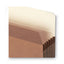 Recycled Top Tab File Pockets, 5.25" Expansion, Letter Size, Redrope, 10/box