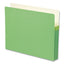 Colored File Pockets, 1.75" Expansion, Letter Size, Green